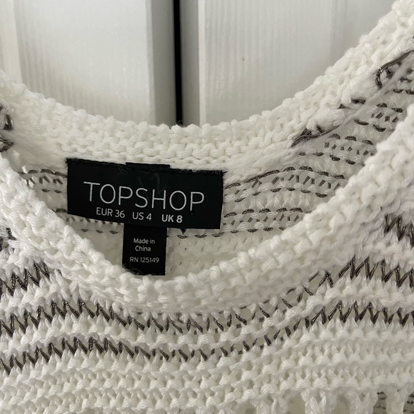 TOPSHOP Knit Openwork Top - Picture 5 of 12